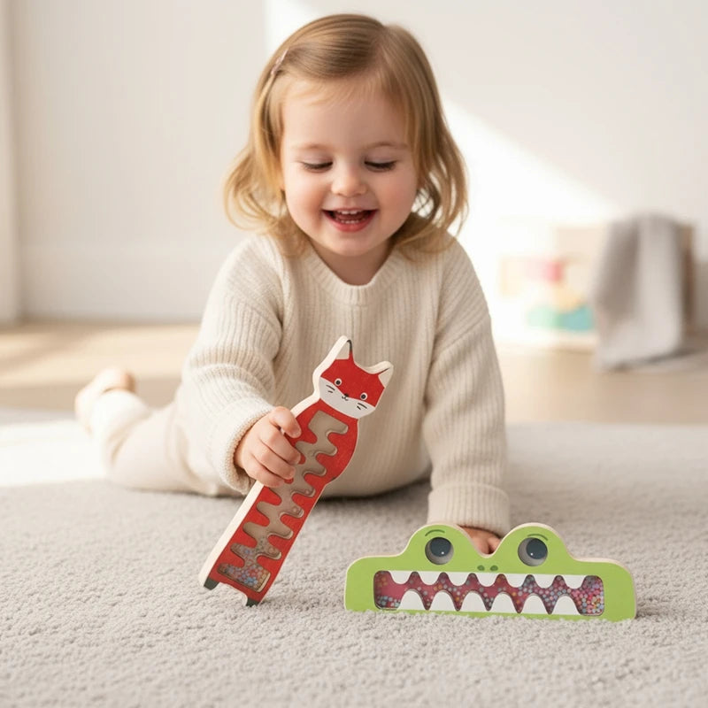 Baby Rain Sound Stick – Wooden Sensory Toy