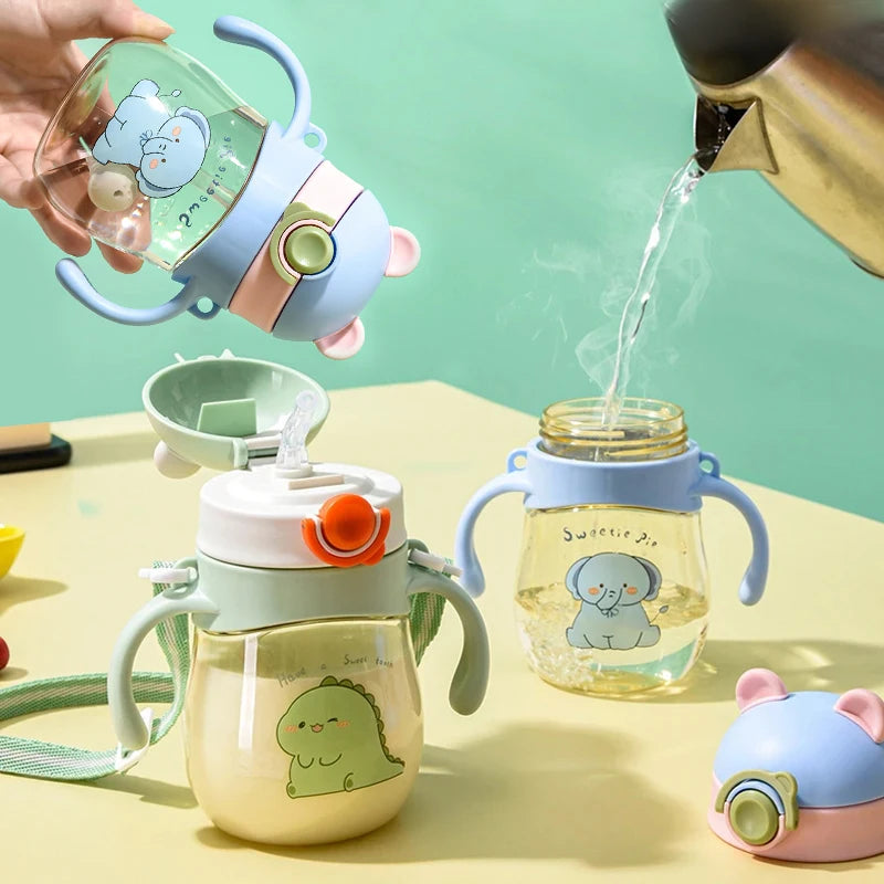 Baby Straw Water Cup – 410ml Anti-Choking