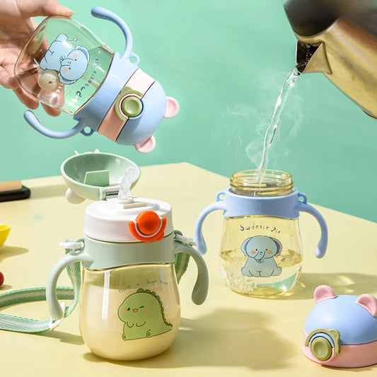 Baby Straw Water Cup – 410ml Anti-Choking