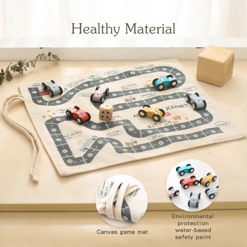 Montessori Traffic Map Toy – Wooden City Play Gift