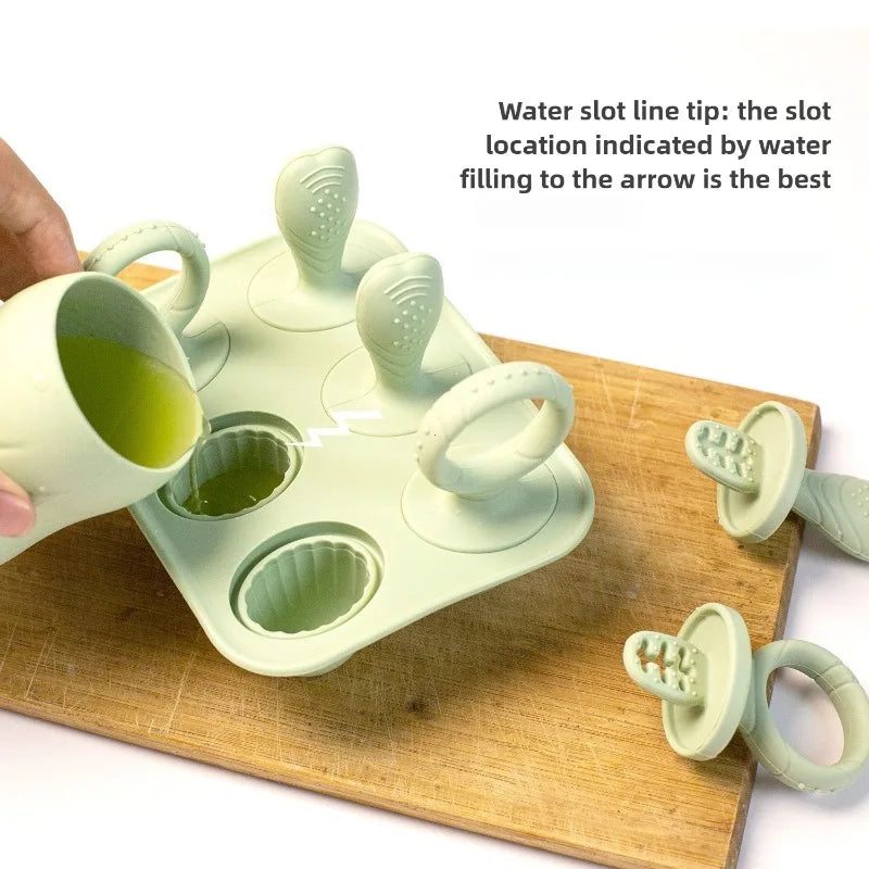 Silicone Baby Teether Ice Pop Mold