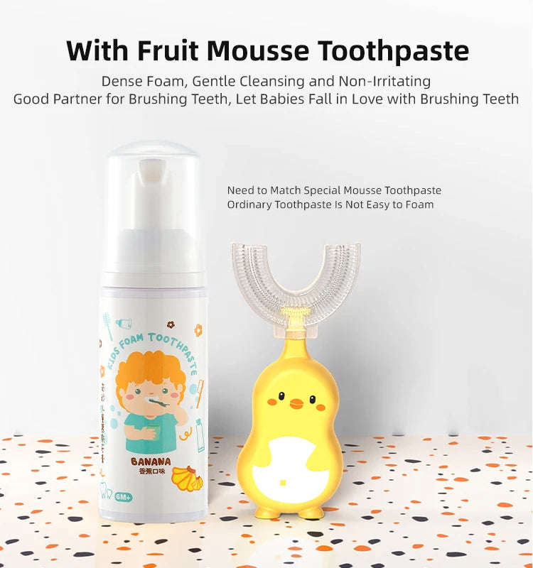 U-Shape Kids Silicone Toothbrush
