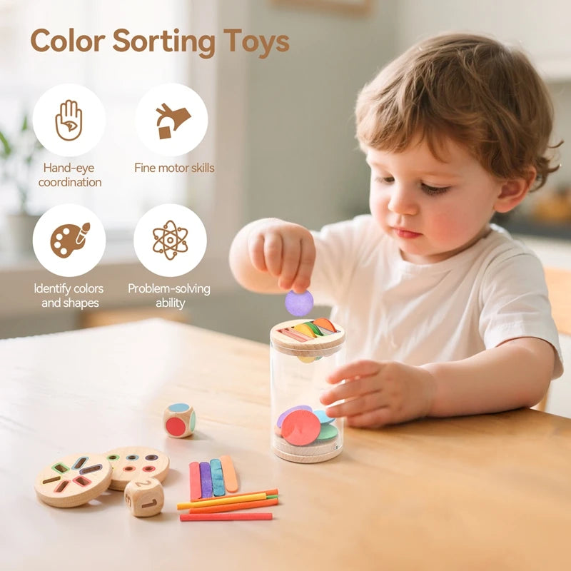 Baby Silicone Educational Toy – Color Sorting Game