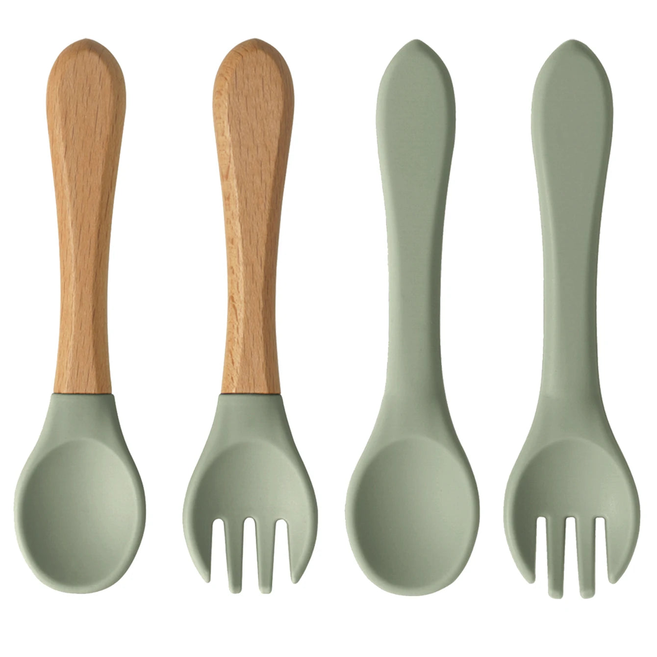 Color Kids 4PCS Silicone Baby Feeding