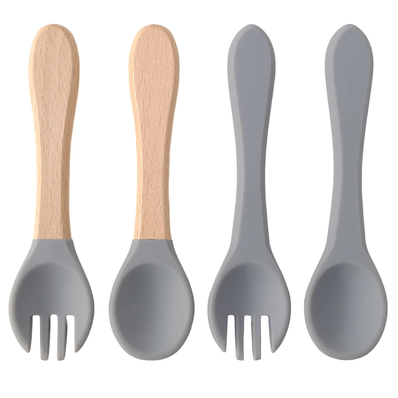 Color Kids 4PCS Silicone Baby Feeding