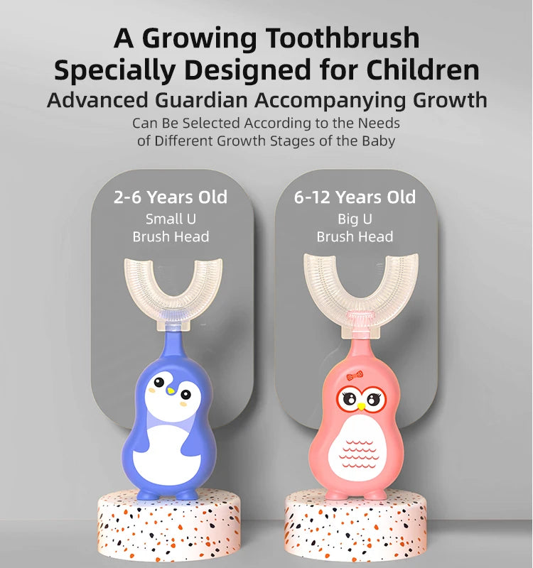 U-Shape Kids Silicone Toothbrush