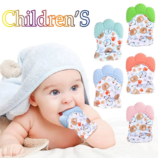 Newborn Teething Mittens – Soft Silicone Soother