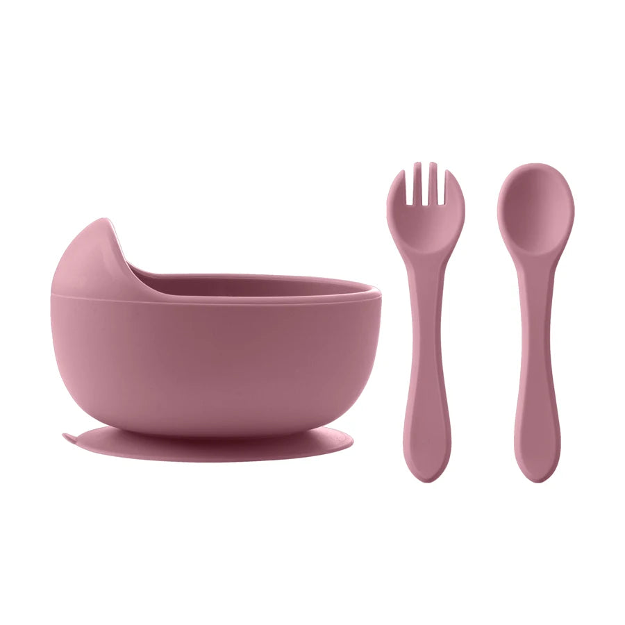 Silicone Baby Feeding Bowl Set – Toddler Learning Dishes