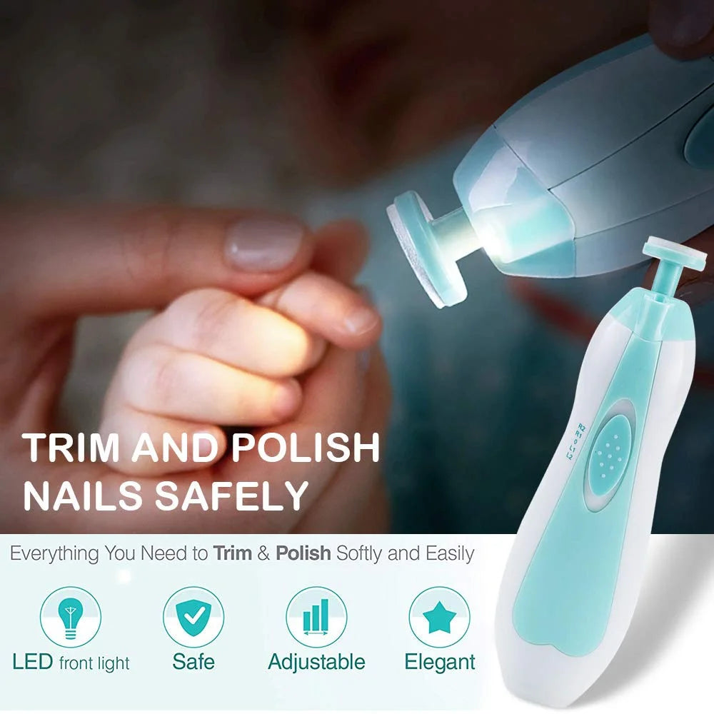 Electric baby Nail clipper LED Light Baby