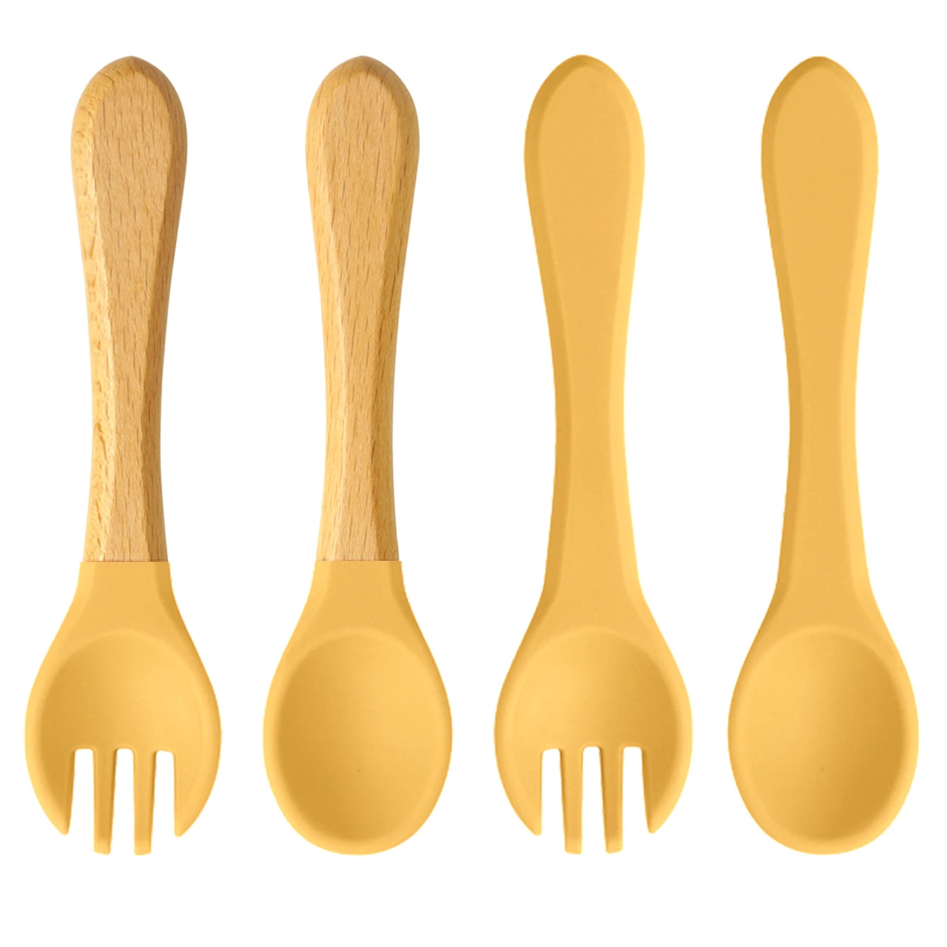 Color Kids 4PCS Silicone Baby Feeding