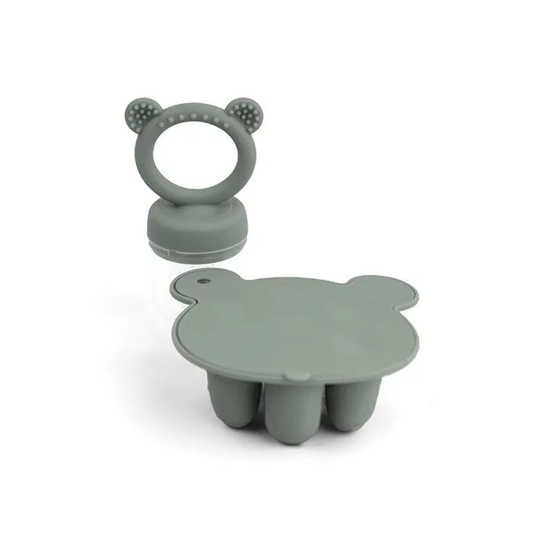 Bear Silicone Baby Food Freezer Set