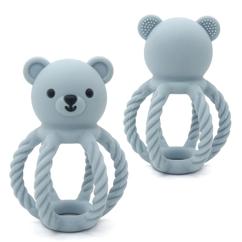Soft Silicone Bear Toy – Baby Teething Relief Gift