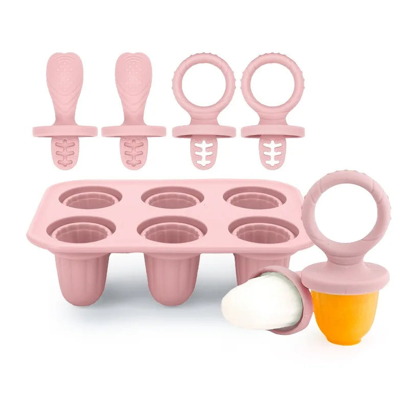 Silicone Baby Teether Ice Pop Mold