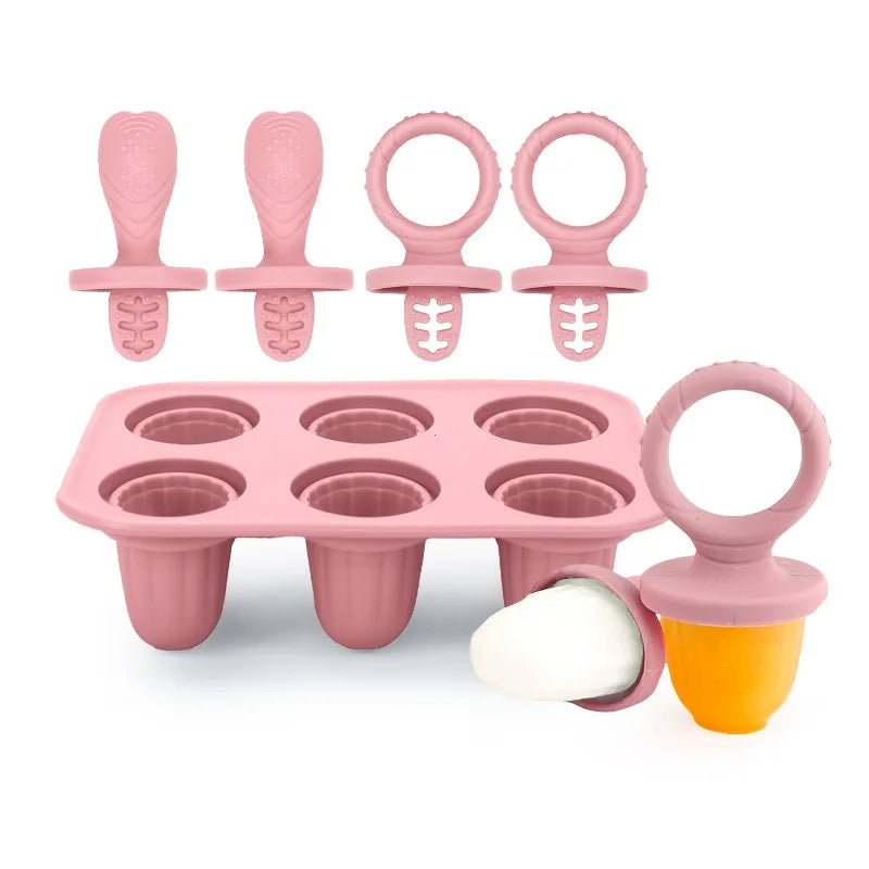 Silicone Baby Teether Ice Pop Mold