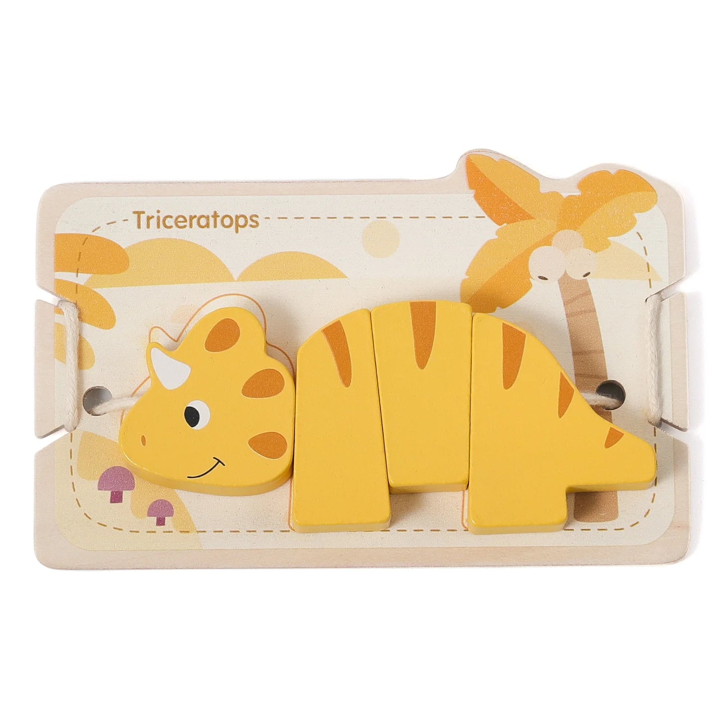 Wooden Threading Dinosaur Toy