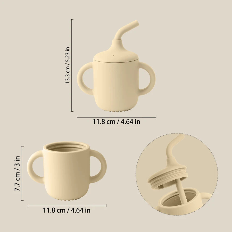 Baby Drinking Cup Portable Straw