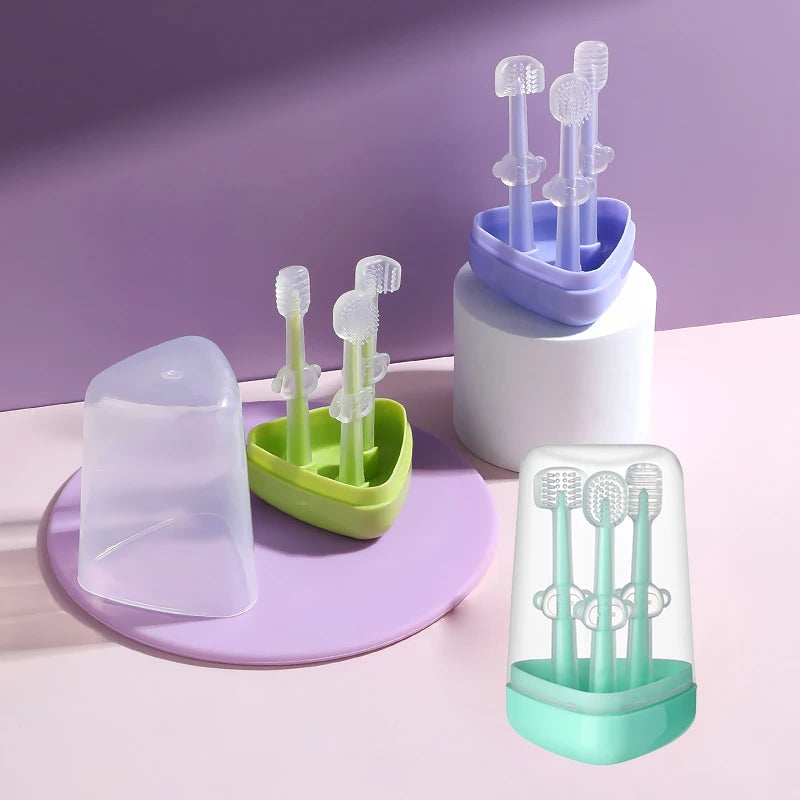 Baby Silicone Toothbrush with Case
