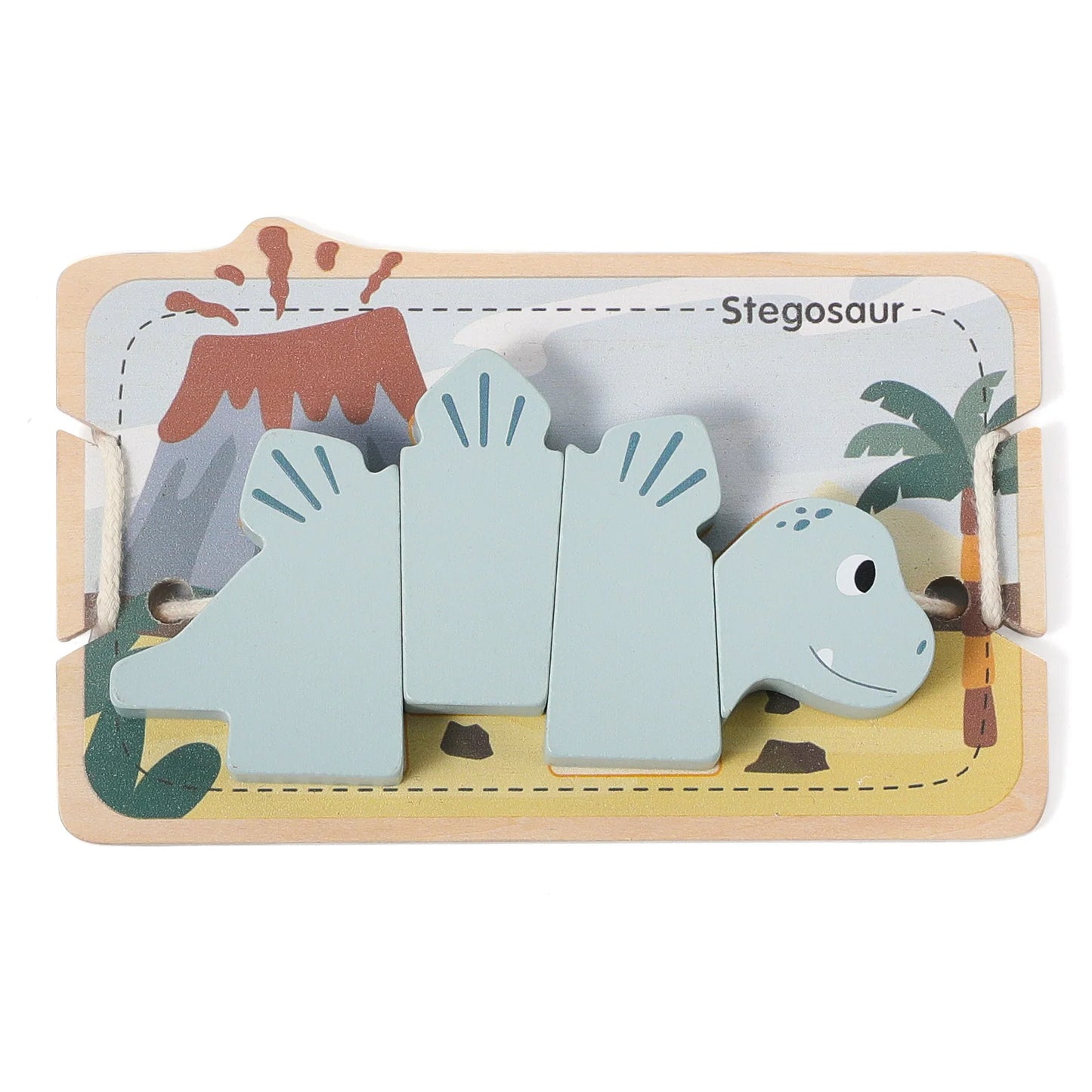 Wooden Threading Dinosaur Toy