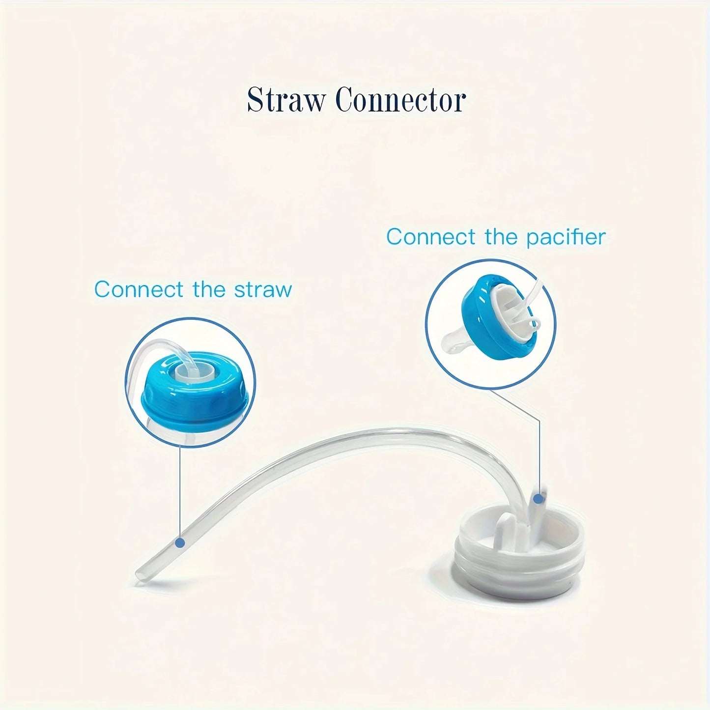 Self-Feeding Baby Bottle with Straw