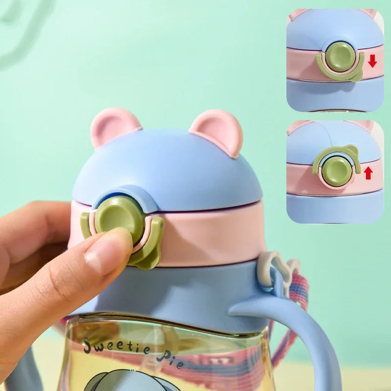 Baby Straw Water Cup – 410ml Anti-Choking