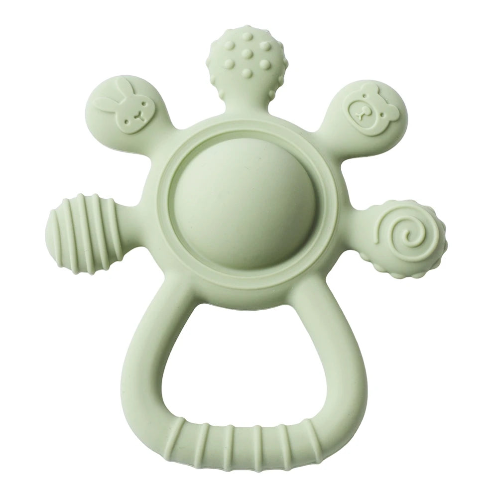 Silicone Baby Rattle – Food-Grade Teething Toy