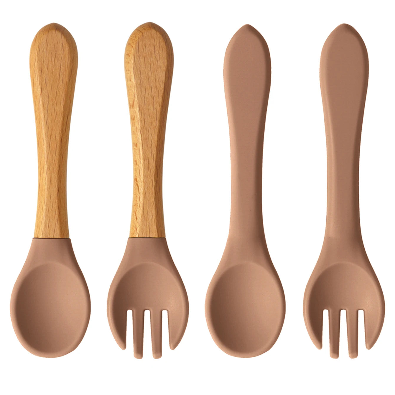 Color Kids 4PCS Silicone Baby Feeding