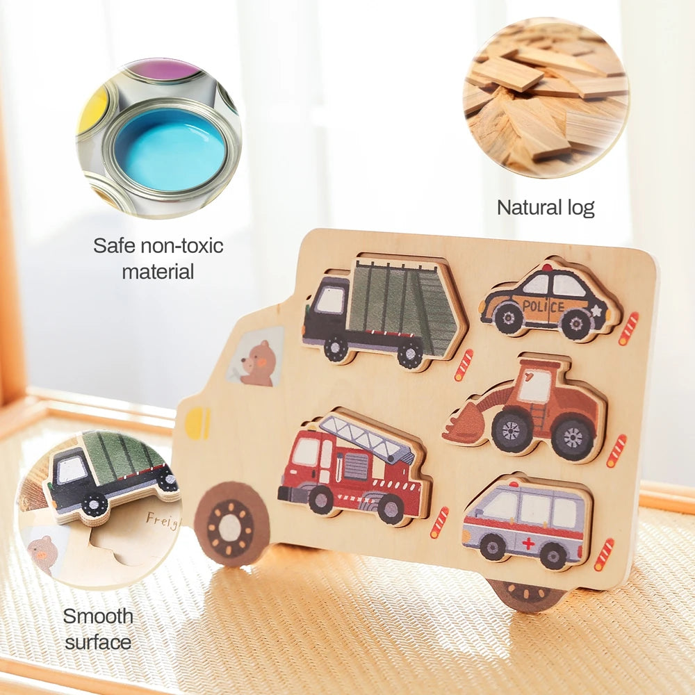 Montessori Wooden Puzzle Toy Set