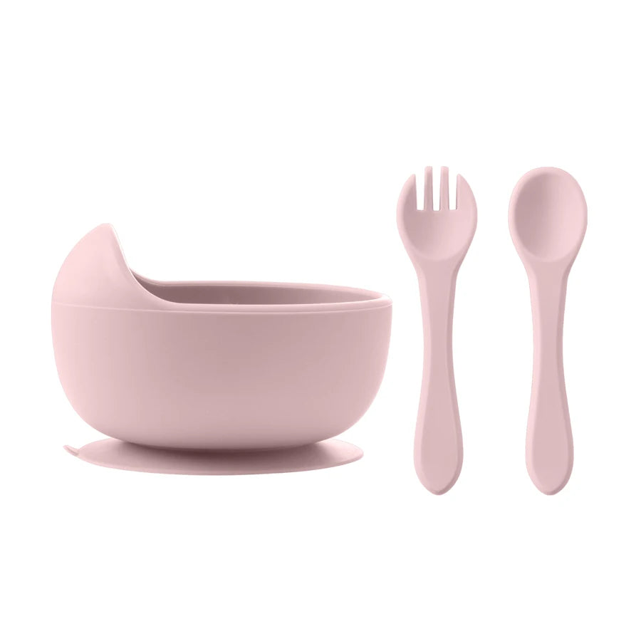Silicone Baby Feeding Bowl Set – Toddler Learning Dishes