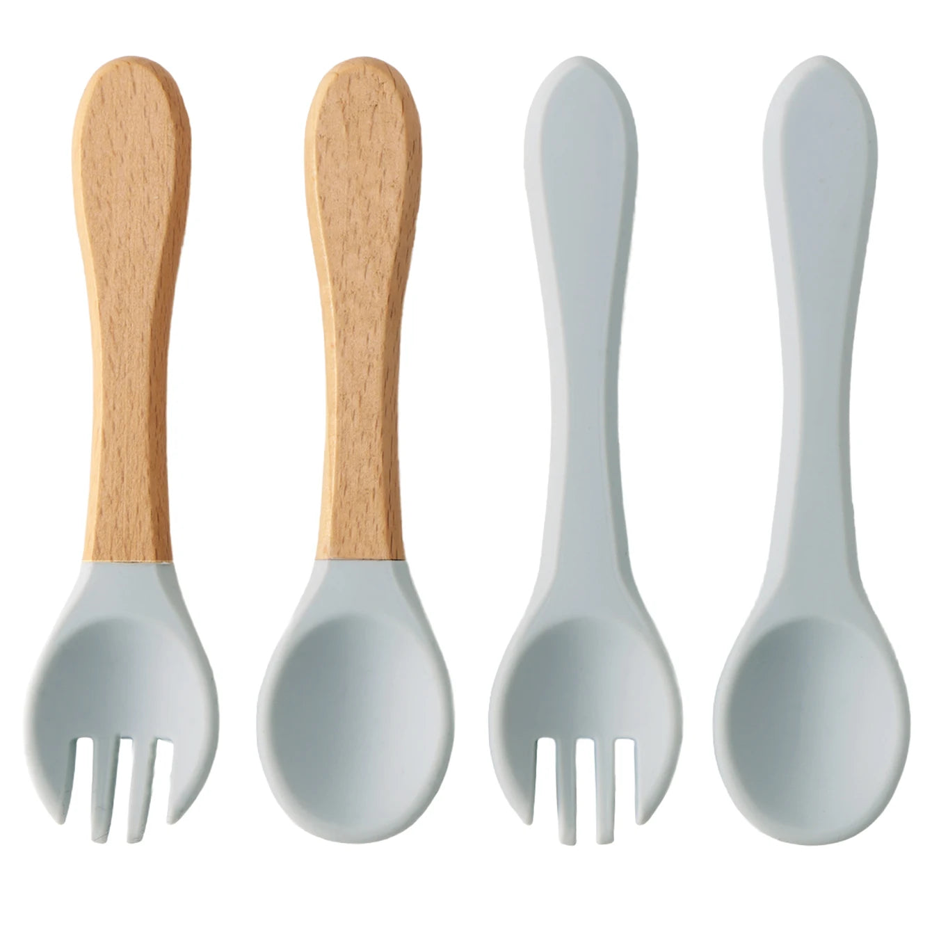 Color Kids 4PCS Silicone Baby Feeding