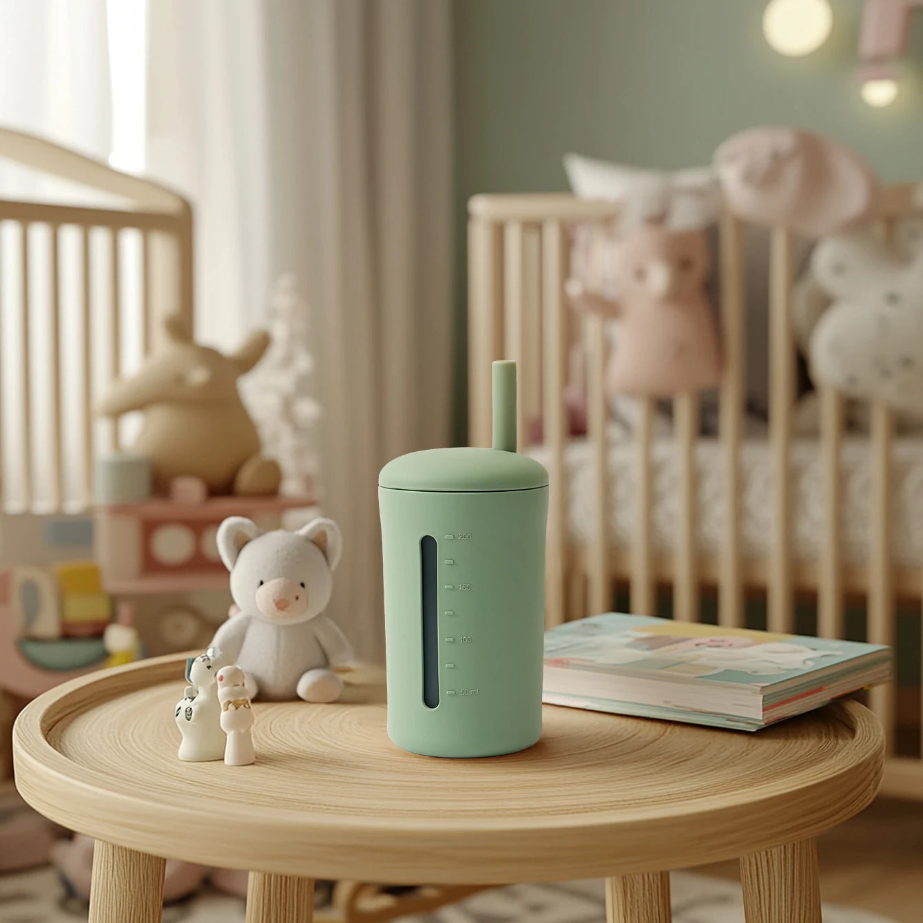 Silicone Straw Cup For Kids BPA free