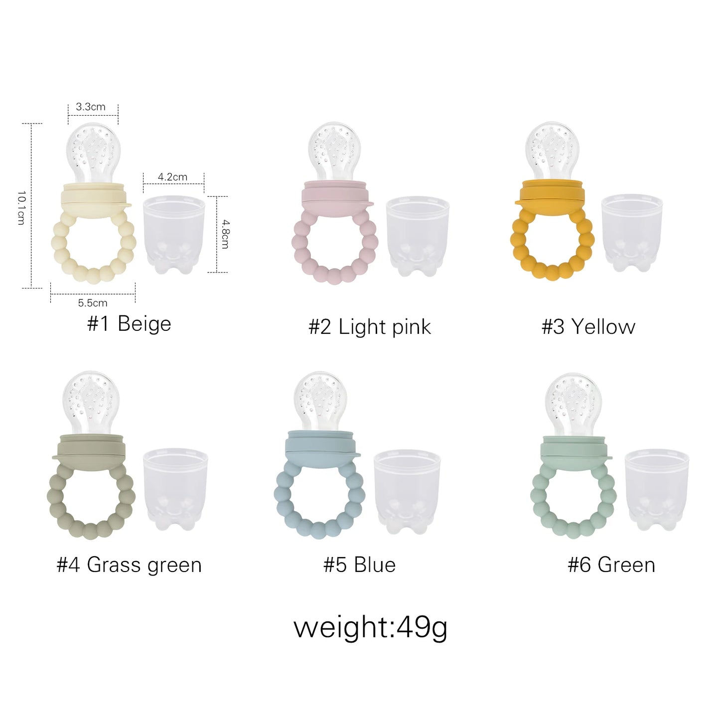 Baby Silicone Teether Rattle