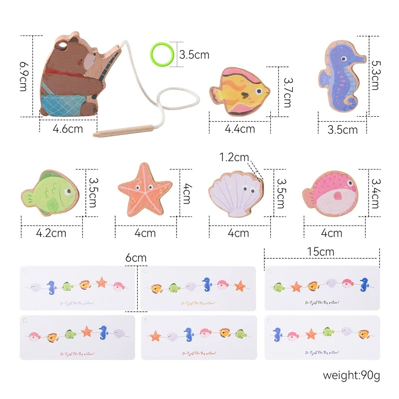 Montessori Fish Threading Toy – Fine Motor Learning