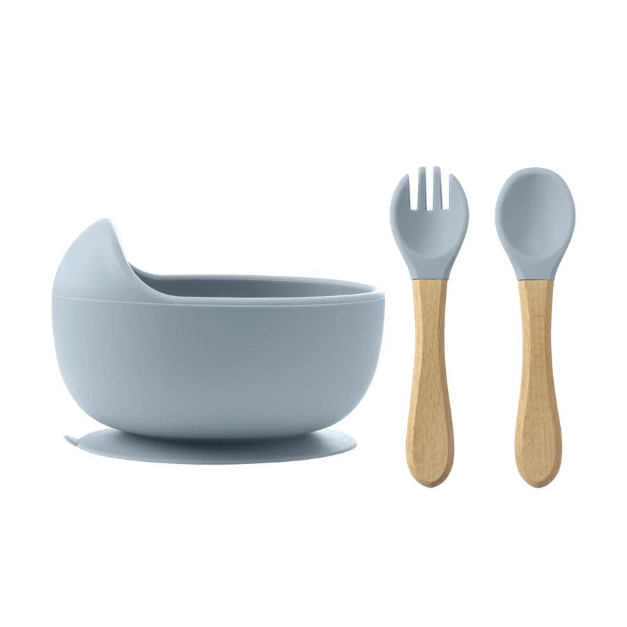 Silicone Baby Feeding Bowl Set – Toddler Learning Dishes