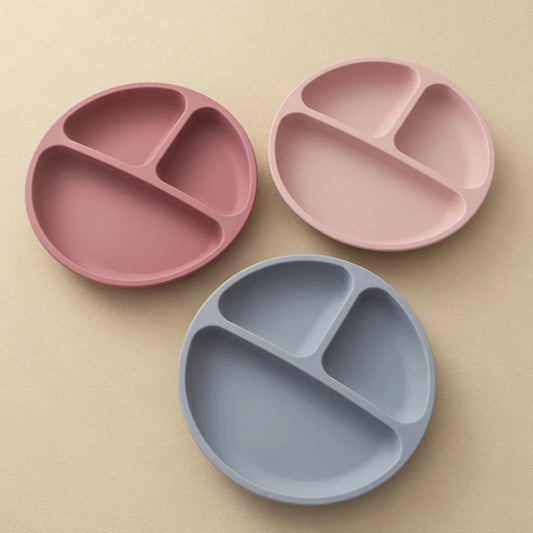 Baby Sucker Silicone Dining Plate BPA Free