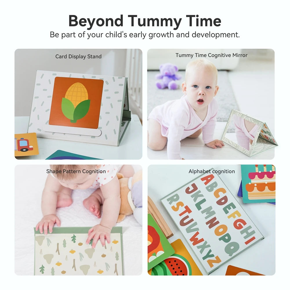 Newborn Tummy Time Mirror – Montessori Activity Toy