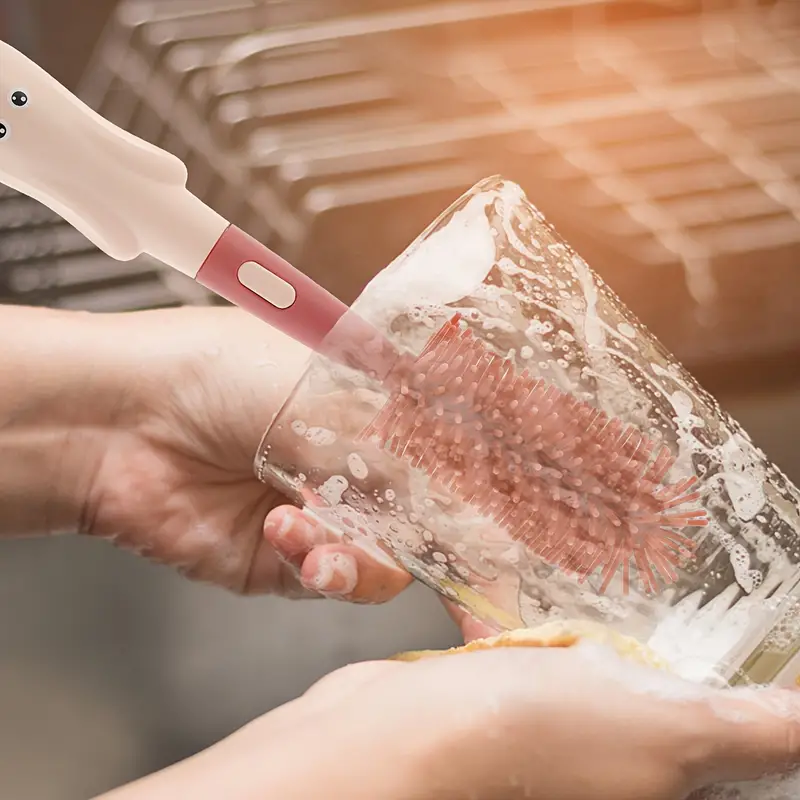 Silicone Bottle, Cup & Straw Brush Set