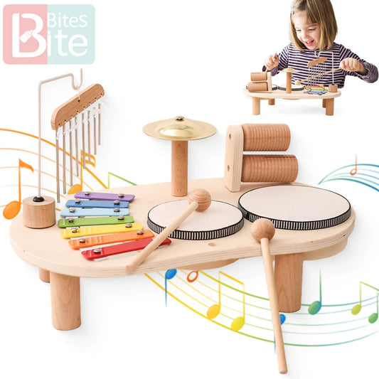 Montessori Wooden Xylophone – Baby Musical Toy