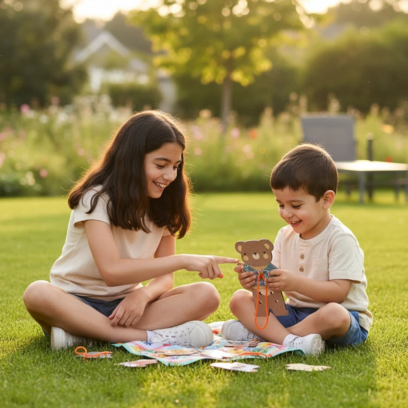 Montessori Bear Threading Toy for Toddlers